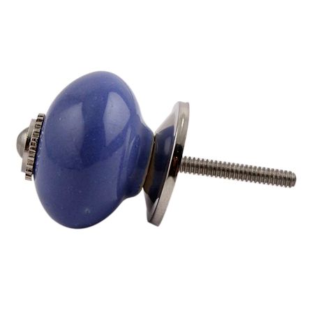 Slate Blue Silver Fitting Ceramic Cabinet Knob Online
